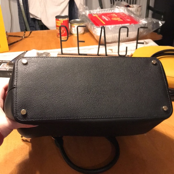 Brand new with tags Kate Spade black leather handbag with strap - Picture 8 of 13